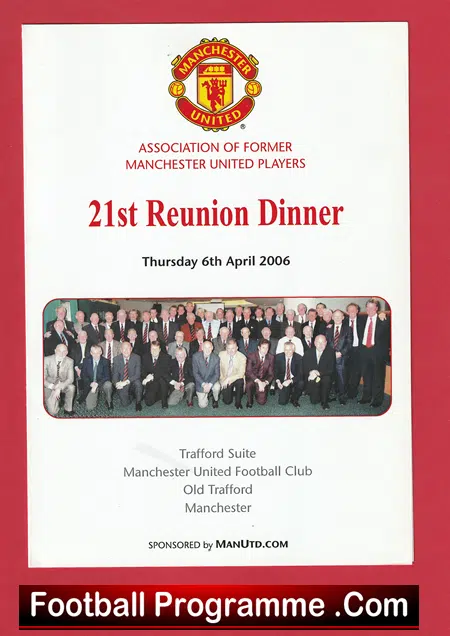 Manchester United Reunion Former Players Charity Dinner 2006 - Multi Signed - Image 2