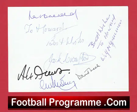 Manchester United Reunion Former Players Charity Dinner 2006 - Multi Signed - Image 5