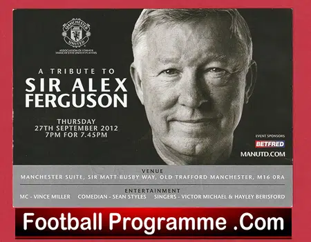 Manchester United Sir Alex Ferguson Tribute Ticket 2012 - Multi Signed - Image 2