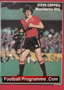 Manchester United Steve Coppell Signed Autographed Football Picture