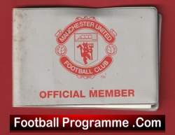 Manchester United League Match Ticket Book LMTB 1996 1997