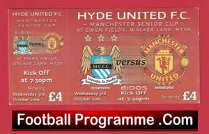 Manchester City v Manchester United 2001 – Reserves Match Ewen Field