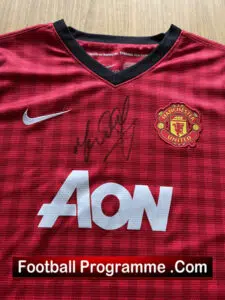 Manchester United Mark Hughes Autographed Signed Football Shirt