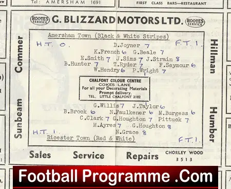 Amersham Town v Bicester Town 1963 - Image 3