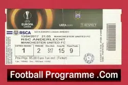 Anderlecht v Manchester United 2017 – Football Ticket