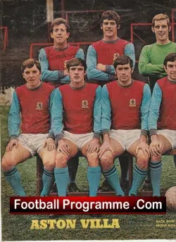 Aston Villa Football Club Multi Autographed Signed Team Picture 1960’s