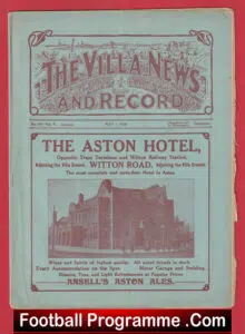 Aston Villa v Manchester City 1920 – 1920s Football Programmes