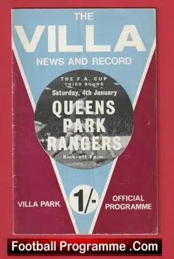 Aston Villa v QPR 1969