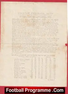 Clapton Orient v Walthamstow Avenue 1944 – War Time
