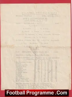 Clapton Orient v Walthamstow Avenue 1945 – War Time Football