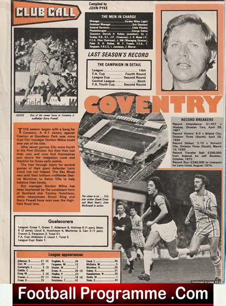 Coventry City Football Club Multi Autographed Signed Team Picture 1970's - Image 4