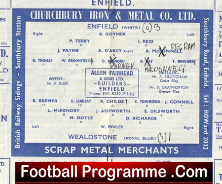 Enfield v Wealdstone 1965 - Football Programme - Image 3