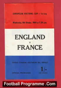 England v France 1969 – Nations Cup at Enfield