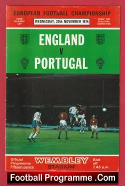 England v Portugal 1974 – European Championship at Wembley