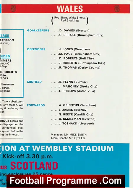 England v Wales 1975 - British Championship at Wembley - Image 4