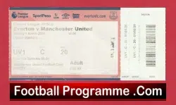 Everton v Manchester United 2020 – Match Ticket Covid Season