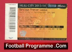 Hull City v Manchester United 2013 – Football Ticket