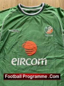 Ireland Football Team Shirt – Autographed Signed By Roy Keane ex Manchester United