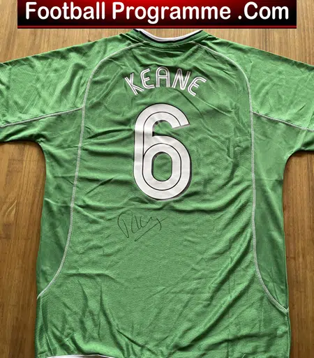 Ireland Football Team Shirt - Autographed Signed By Roy Keane ex Manchester United - Image 3