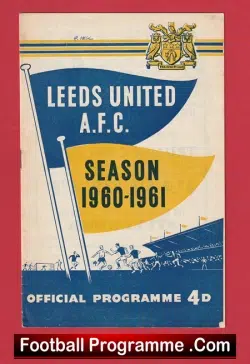 Leeds United v Luton Town 1960 - football programme