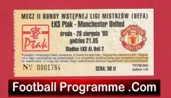 Lodz v Manchester United 1998 – Match ticket Treble Season