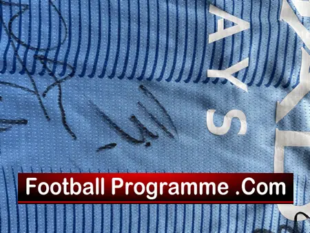 Manchester City Multi Signed Autographed Football Shirt - Treble Winners - Image 8