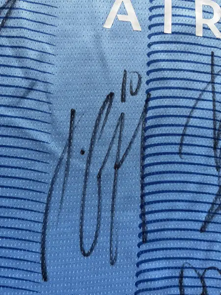 Manchester City Multi Signed Autographed Football Shirt - Treble Winners - Image 11