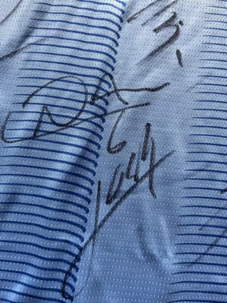 Manchester City Multi Signed Autographed Football Shirt - Treble Winners - Image 21