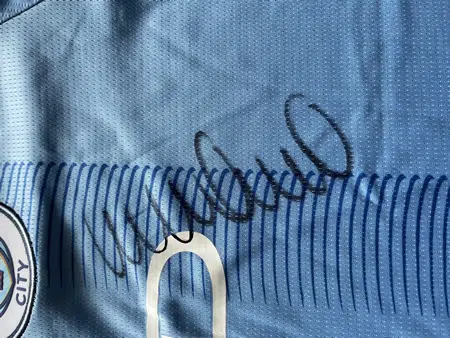 Manchester City Multi Signed Autographed Football Shirt - Treble Winners - Image 23