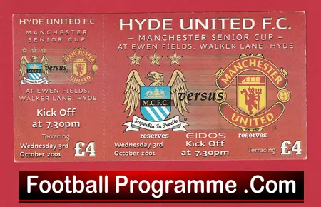 Manchester City v Manchester United 2001 - Reserves Match Ewen Field - Image 2