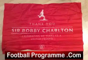 Manchester United Bobby Charlton 60 Years A Legend Flag 2016