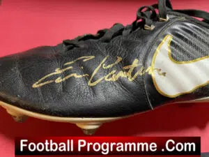 Manchester United Eric Cantona Autographed Signed Football Boot