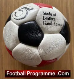 Manchester United Multi Autographed Signed Football Man Utd 1980s - football memorabilia