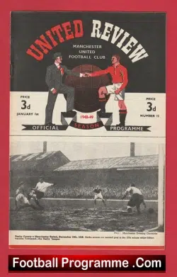 Manchester United v Arsenal 1949 – Man Utd 1940s