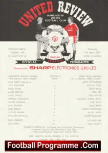 Manchester United v Aston Villa 1991 – Reserves + Mark Robins