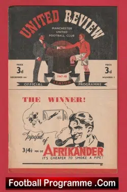 Manchester United v Blackpool 1947 – Man Utd 1940s