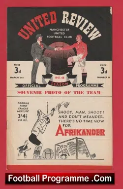 Manchester United v Bolton Wanderers 1948 – Man Utd 1940s