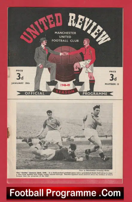 Manchester United v Bradford Park Avenue 1949 – Man Utd 1940s