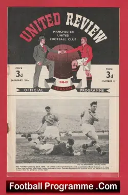 Manchester United v Bradford Park Avenue 1949 – Man Utd 1940s