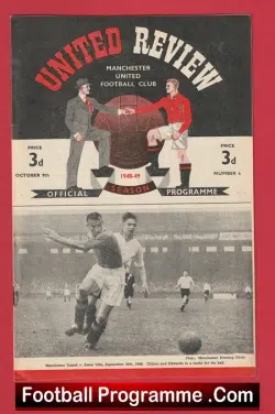 Manchester United v Charlton Athlertic 1948 – Man Utd 1940s