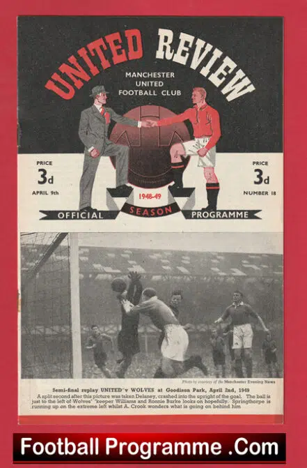 Manchester United v Chelsea 1949 – Man Utd 1940s