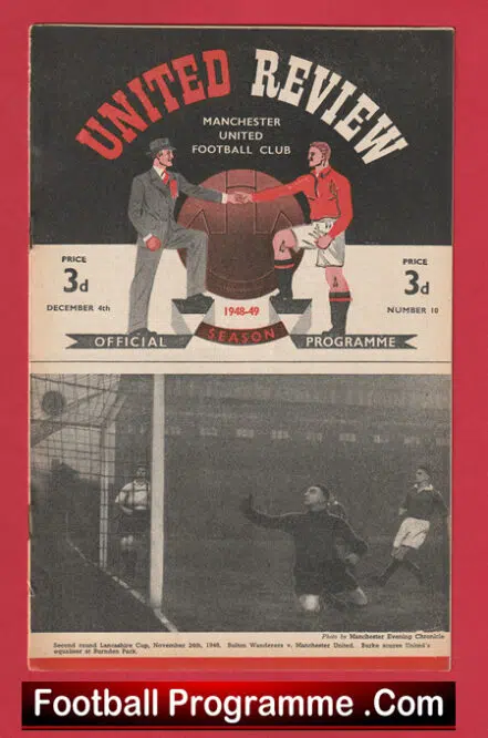 Manchester United v Newcastle United 1948 – Man Utd 1940s