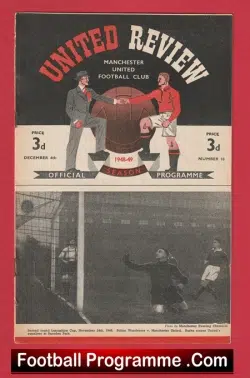 Manchester United v Newcastle United 1948 – Man Utd 1940s