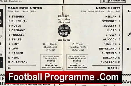 Manchester United v Norwich City 1967 - FA Cup Man United - Image 3