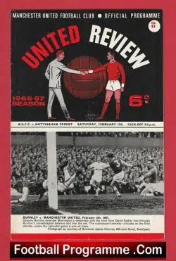 Manchester United v Nottingham Forest 1967 – Man United