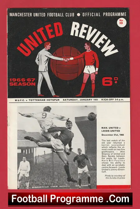 Manchester United v Tottenham 1967 – Manchester Utd