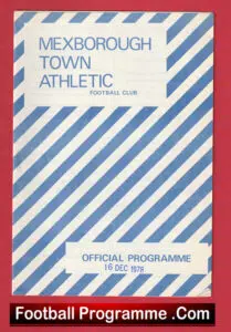 Mexborough Town Athletic v Alfreton Town 1978
