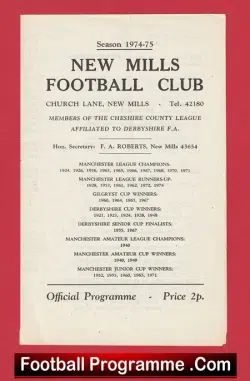 New Mills v Witton Albion 1974