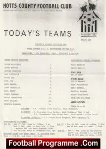 Notts County v Manchester United 1990 – Reserves Match + Paul Ince