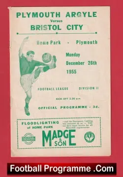 Plymouth Argyle v Bristol City 1955 – 1950s